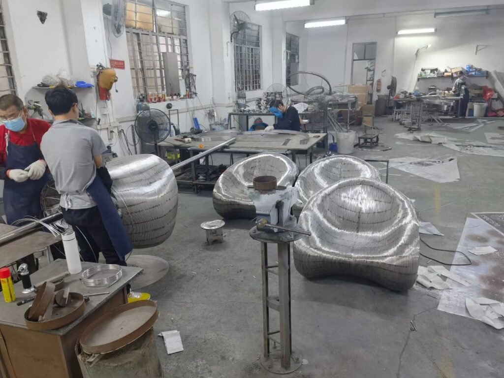 Steel Sculpture factory