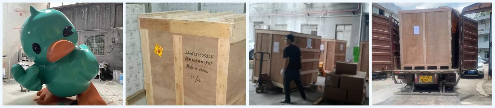7-hong Sculpture plywood carton packing
