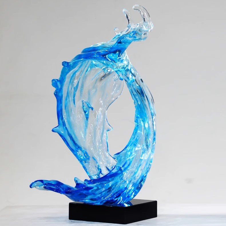 wave acrylic sculpture