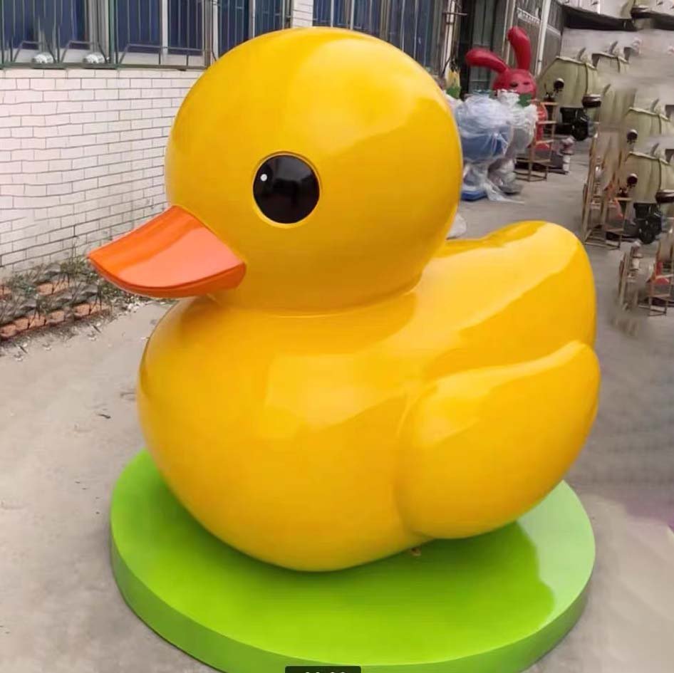 resin duck sculpture