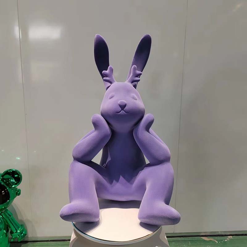 led rabbit sculpture