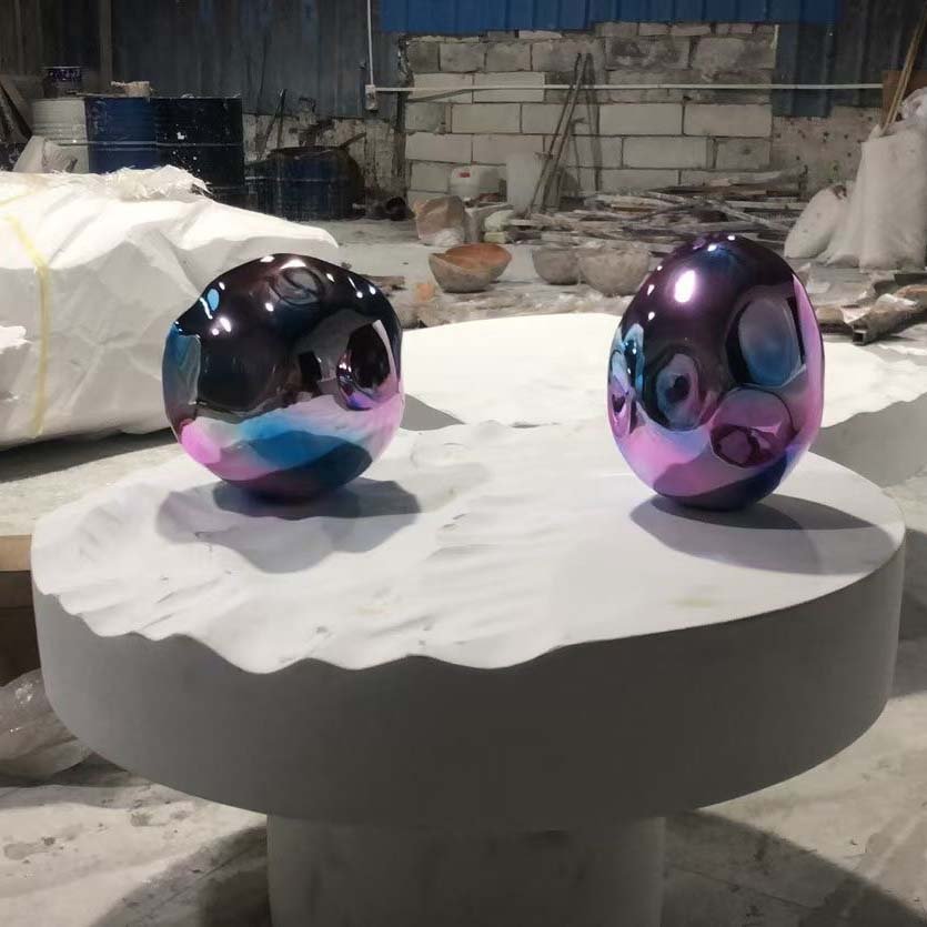 egg sculpture 316l personalized