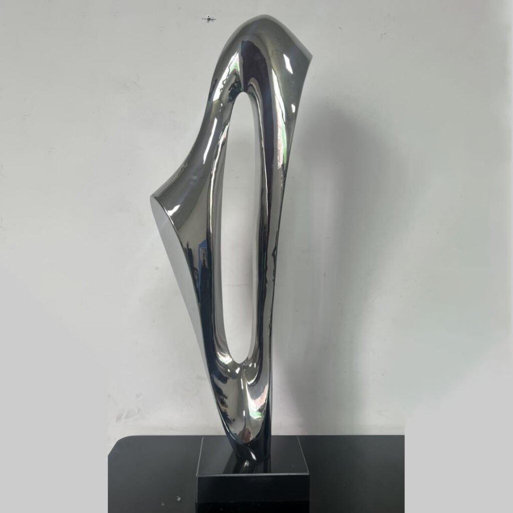 stainless steel abstract sculpture