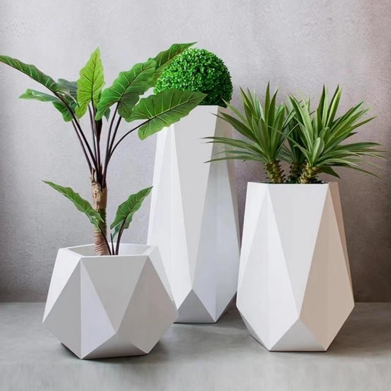 Diamond design flower pot (1)